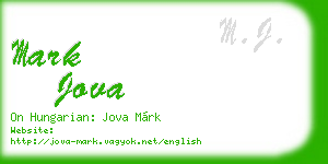 mark jova business card