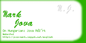 mark jova business card